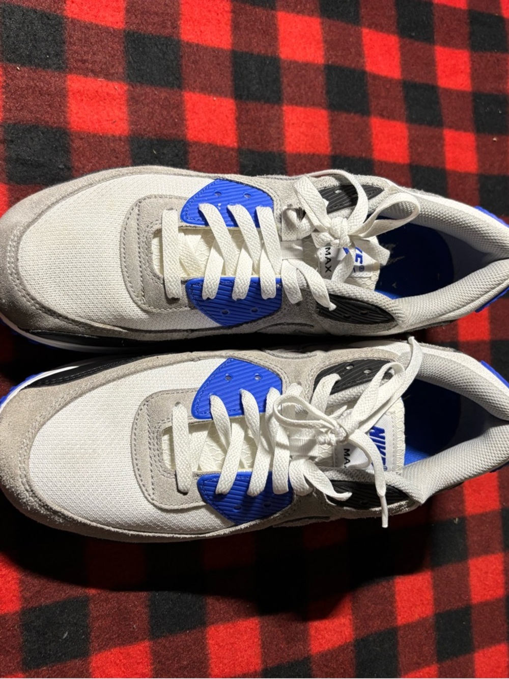 Nike Men’s Air Max 90 Hyper Royal/White Running Sneakers Men’s 11